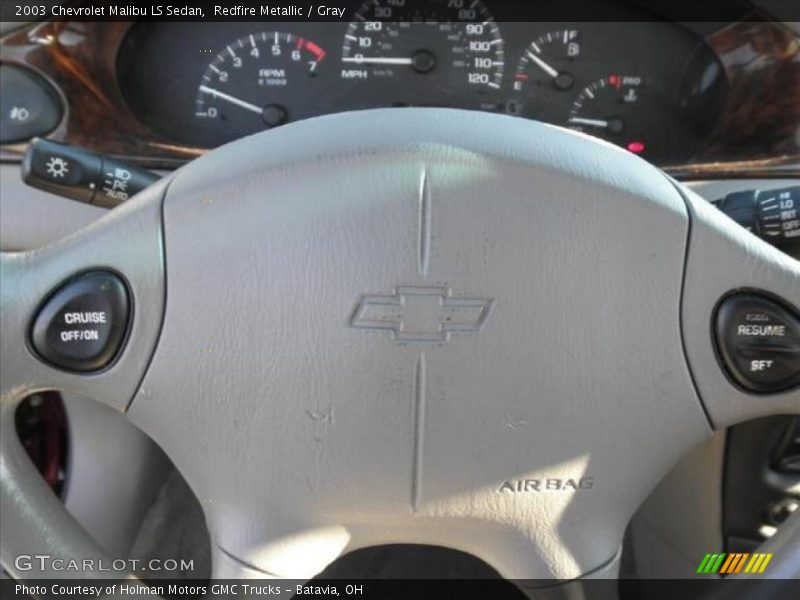 Redfire Metallic / Gray 2003 Chevrolet Malibu LS Sedan