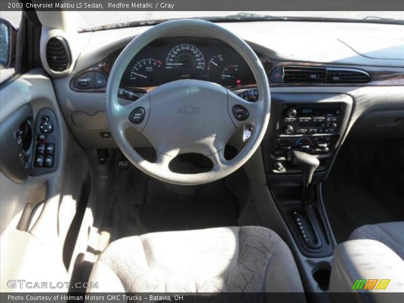 Redfire Metallic / Gray 2003 Chevrolet Malibu LS Sedan