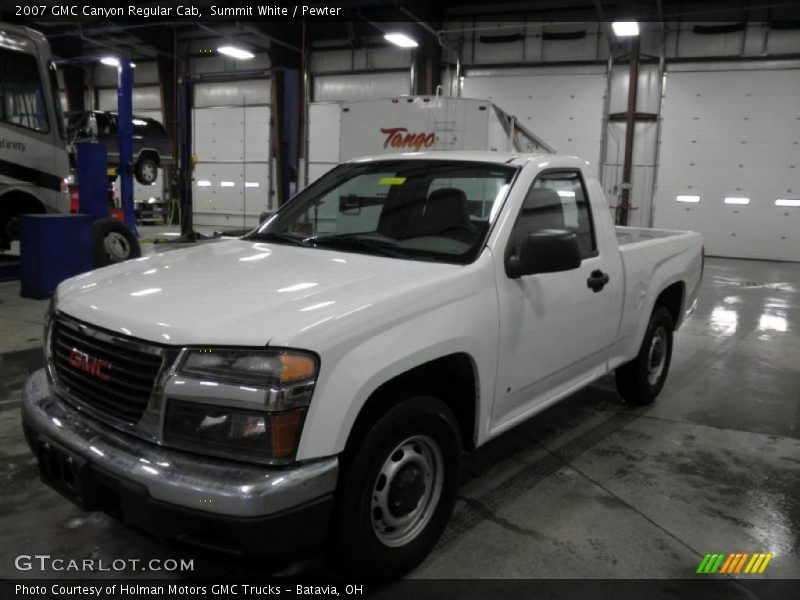 Summit White / Pewter 2007 GMC Canyon Regular Cab