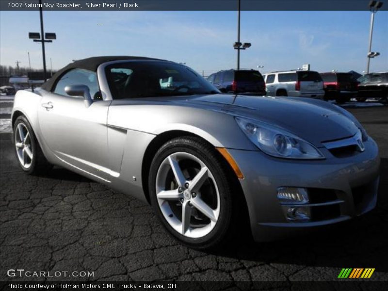 Silver Pearl / Black 2007 Saturn Sky Roadster