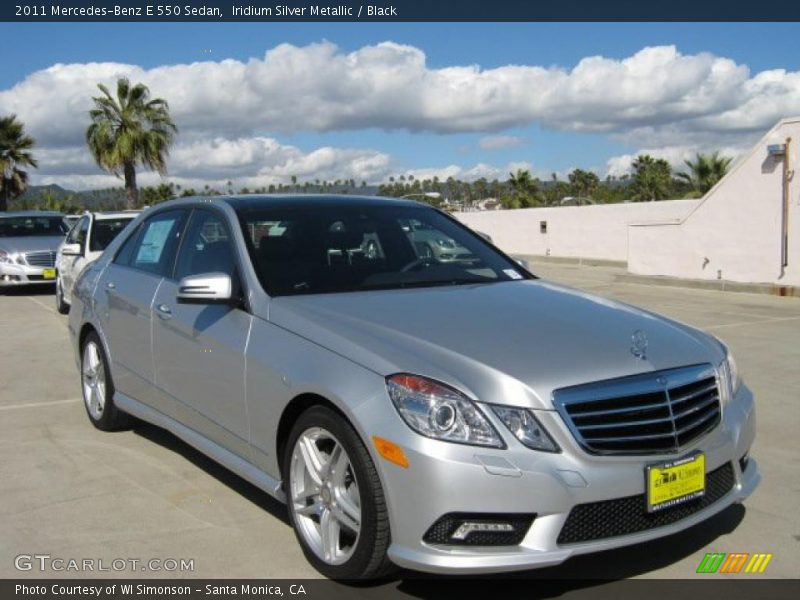 Iridium Silver Metallic / Black 2011 Mercedes-Benz E 550 Sedan