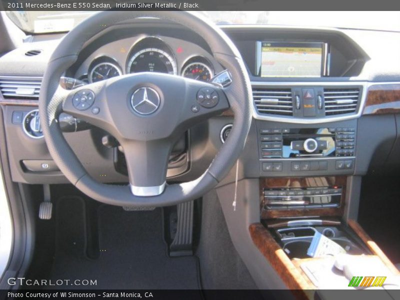 Iridium Silver Metallic / Black 2011 Mercedes-Benz E 550 Sedan