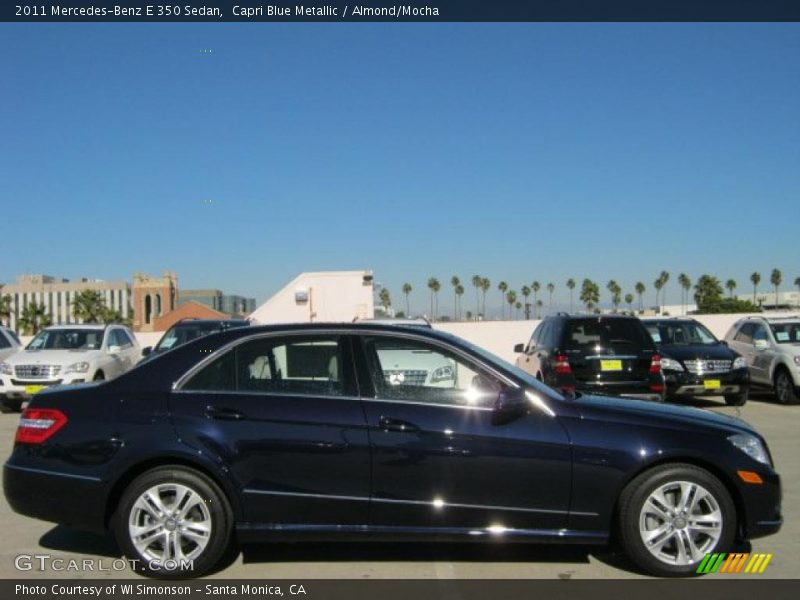 Capri Blue Metallic / Almond/Mocha 2011 Mercedes-Benz E 350 Sedan