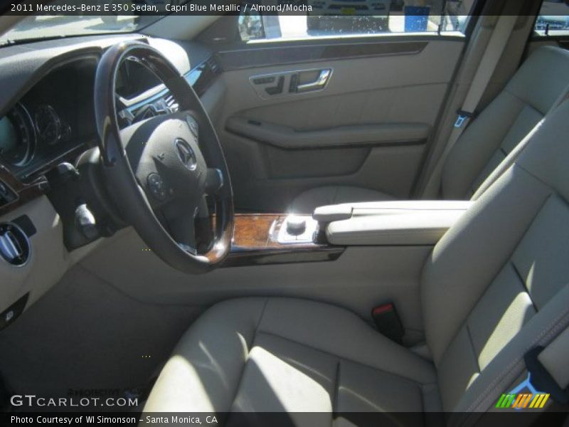 Capri Blue Metallic / Almond/Mocha 2011 Mercedes-Benz E 350 Sedan