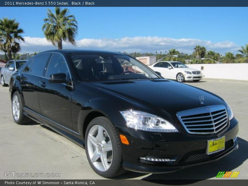 Black / Black 2011 Mercedes-Benz S 550 Sedan