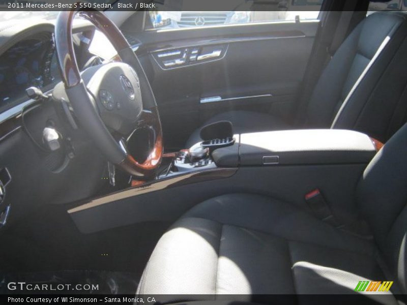 Black / Black 2011 Mercedes-Benz S 550 Sedan