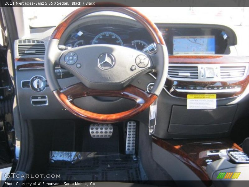 Black / Black 2011 Mercedes-Benz S 550 Sedan