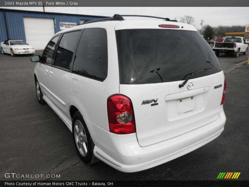 Pure White / Gray 2003 Mazda MPV ES