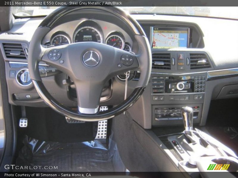 Steel Grey Metallic / Ash/Black 2011 Mercedes-Benz E 550 Coupe