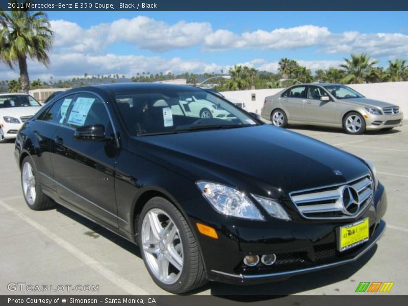 Black / Black 2011 Mercedes-Benz E 350 Coupe