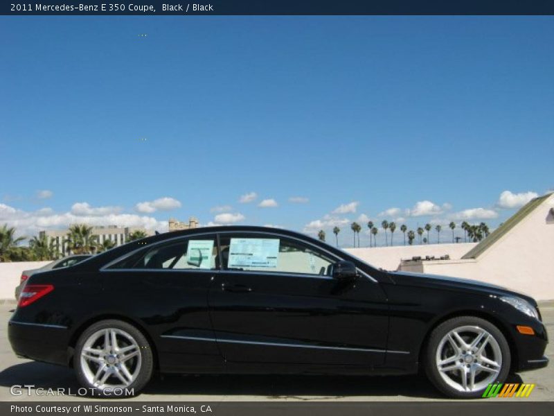 Black / Black 2011 Mercedes-Benz E 350 Coupe