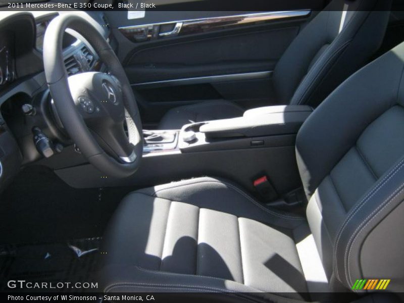 Black / Black 2011 Mercedes-Benz E 350 Coupe