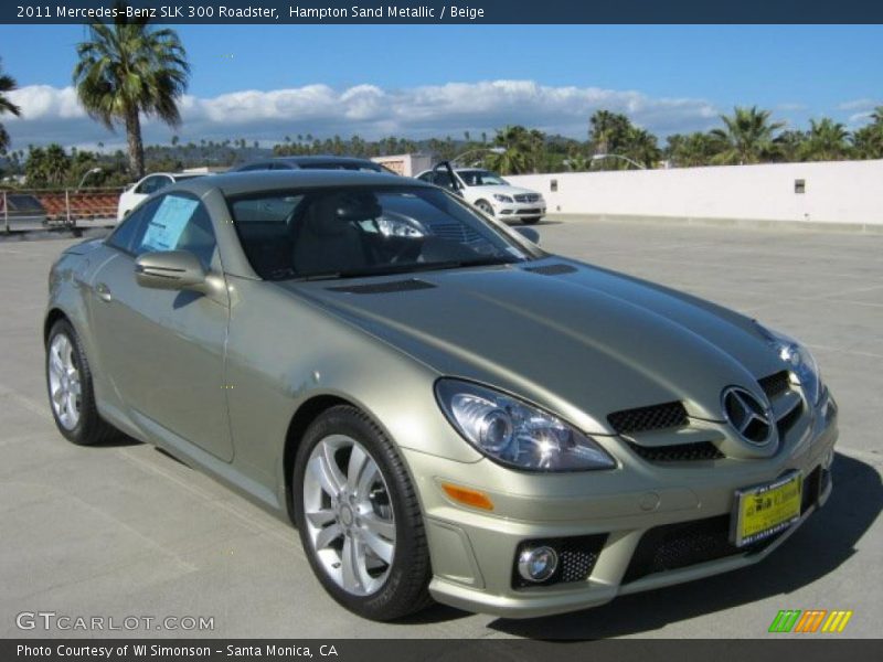 Front 3/4 View of 2011 SLK 300 Roadster