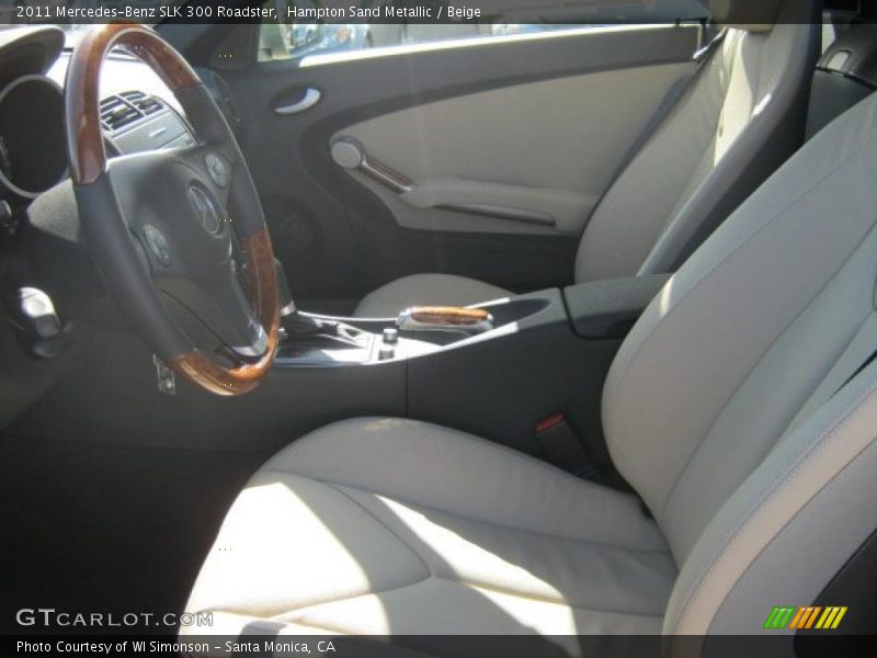 Hampton Sand Metallic / Beige 2011 Mercedes-Benz SLK 300 Roadster