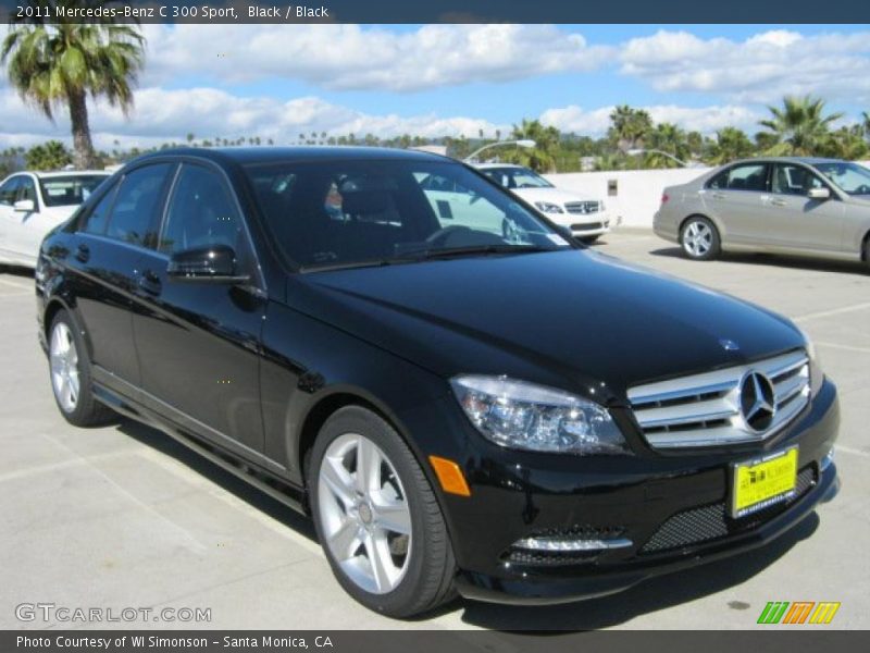 Black / Black 2011 Mercedes-Benz C 300 Sport