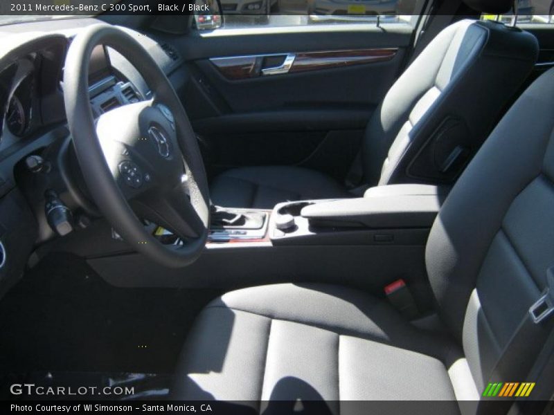 Black / Black 2011 Mercedes-Benz C 300 Sport