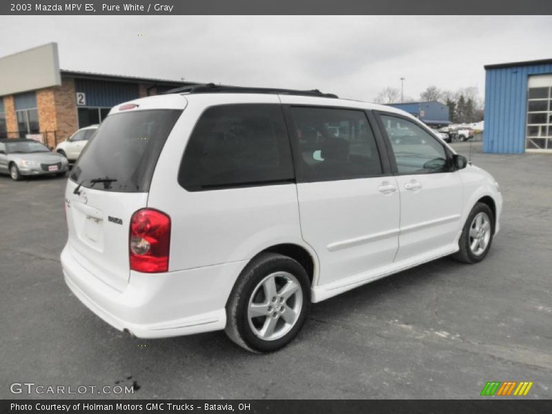 Pure White / Gray 2003 Mazda MPV ES