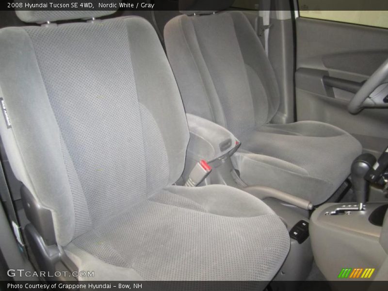 Nordic White / Gray 2008 Hyundai Tucson SE 4WD