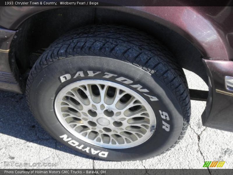 Wildberry Pearl / Beige 1993 Chrysler Town & Country