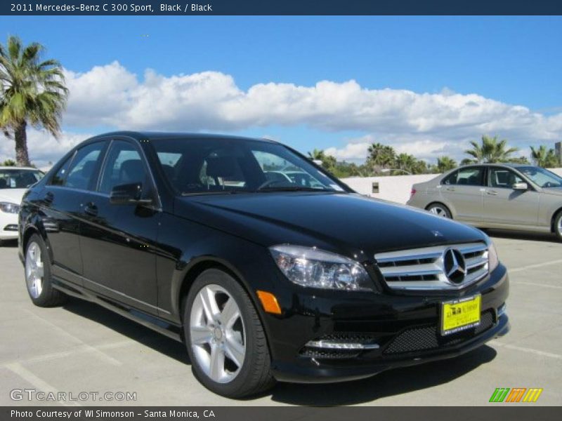 Black / Black 2011 Mercedes-Benz C 300 Sport