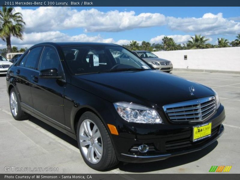 Black / Black 2011 Mercedes-Benz C 300 Luxury