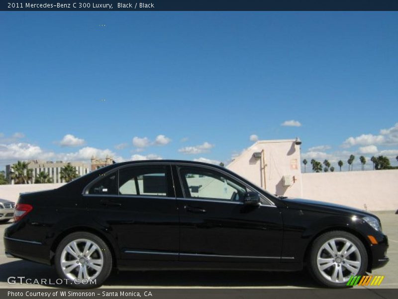 Black / Black 2011 Mercedes-Benz C 300 Luxury