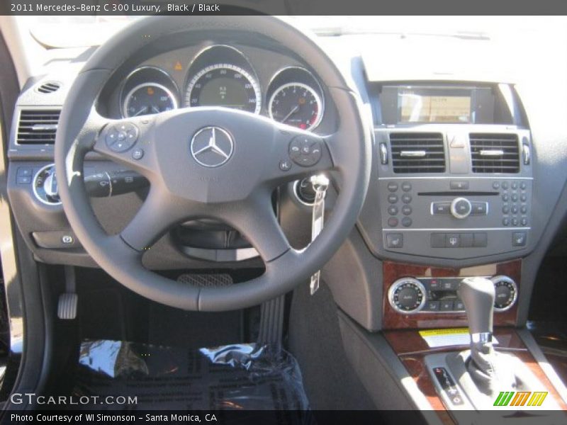 Black / Black 2011 Mercedes-Benz C 300 Luxury
