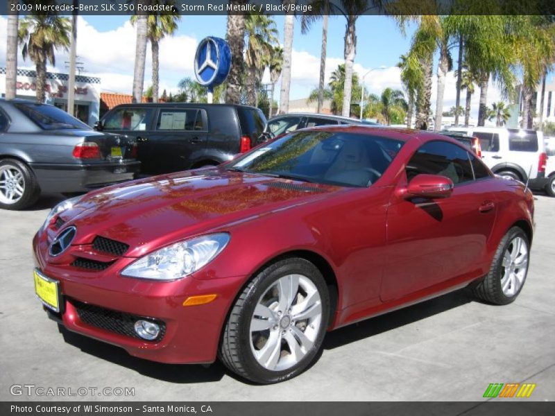 Front 3/4 View of 2009 SLK 350 Roadster