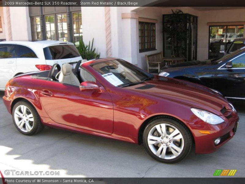  2009 SLK 350 Roadster Storm Red Metallic