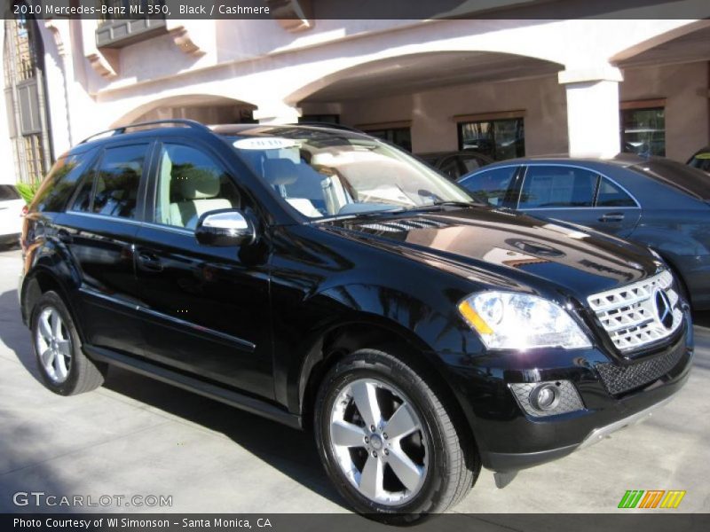 Black / Cashmere 2010 Mercedes-Benz ML 350