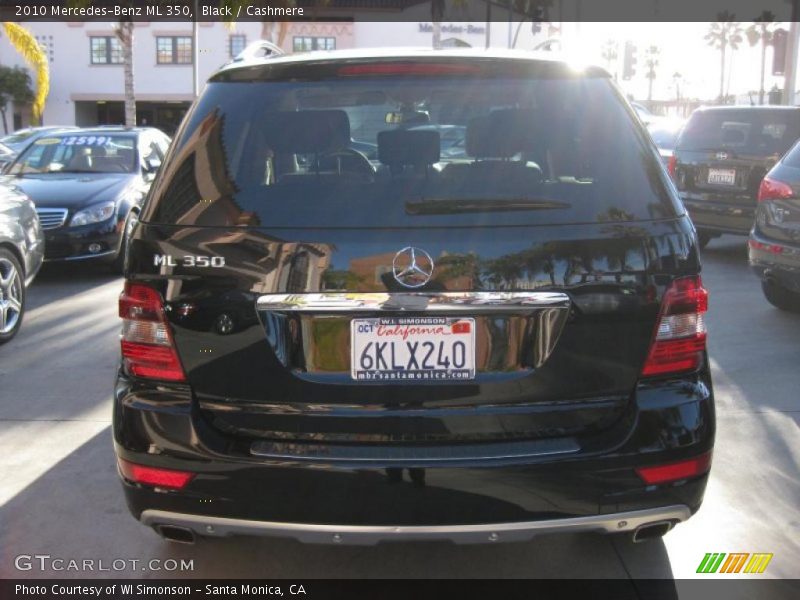 Black / Cashmere 2010 Mercedes-Benz ML 350