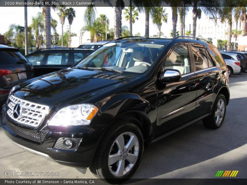 Black / Cashmere 2010 Mercedes-Benz ML 350