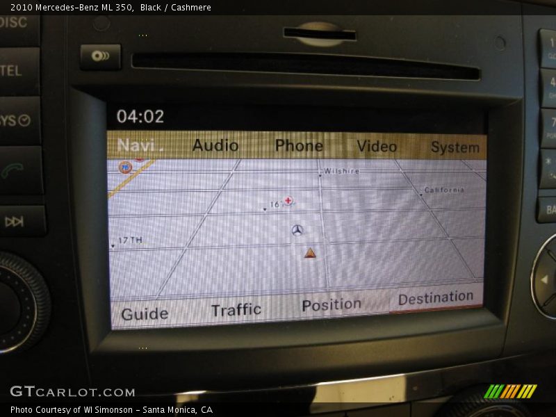 Navigation of 2010 ML 350