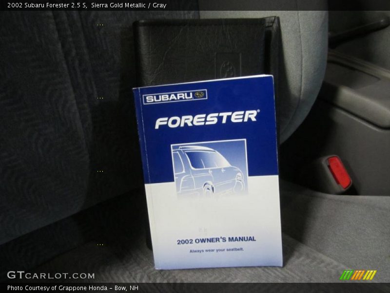 Sierra Gold Metallic / Gray 2002 Subaru Forester 2.5 S
