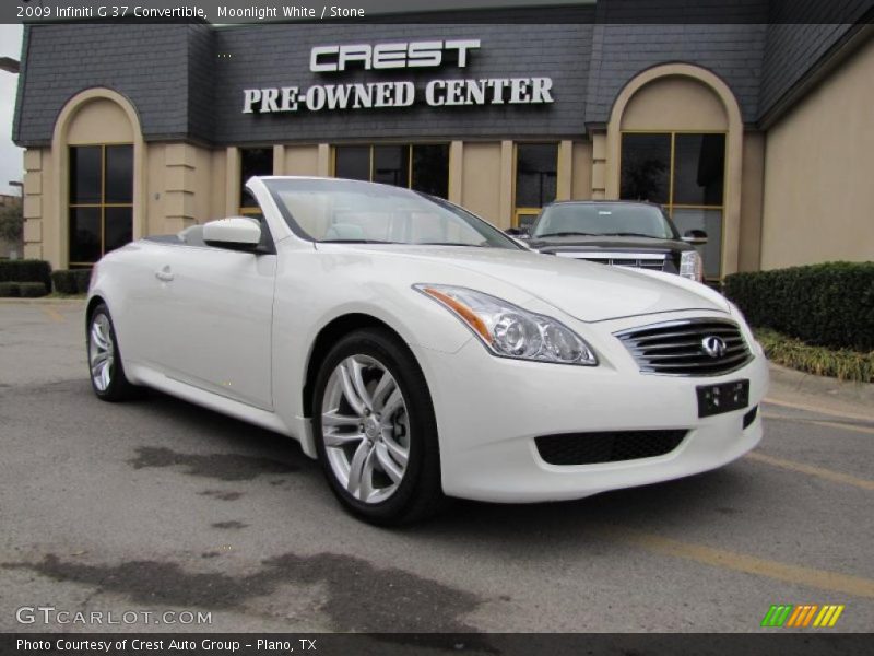 Moonlight White / Stone 2009 Infiniti G 37 Convertible