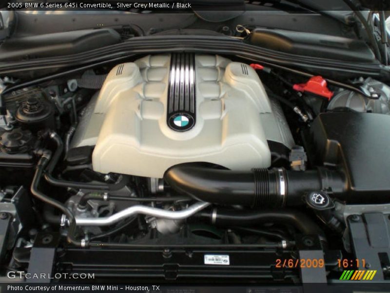 Silver Grey Metallic / Black 2005 BMW 6 Series 645i Convertible