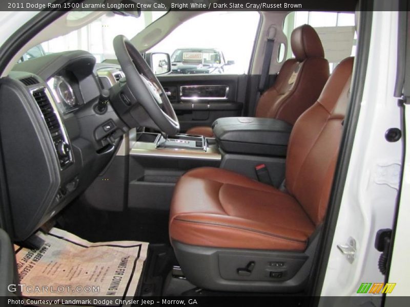  2011 Ram 1500 Laramie Longhorn Crew Cab Dark Slate Gray/Russet Brown Interior