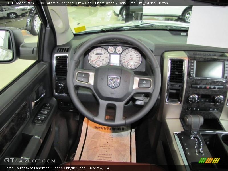  2011 Ram 1500 Laramie Longhorn Crew Cab Steering Wheel