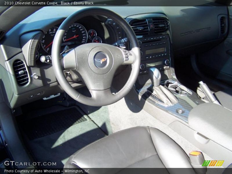 Ebony Black Interior - 2010 Corvette Coupe 