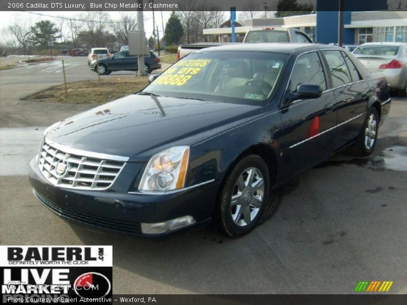 Blue Chip Metallic / Cashmere 2006 Cadillac DTS Luxury
