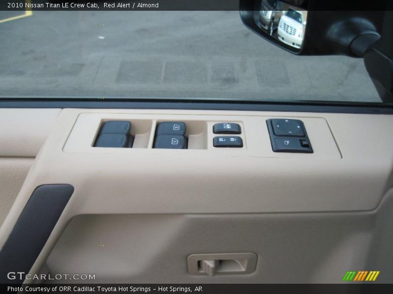 Red Alert / Almond 2010 Nissan Titan LE Crew Cab