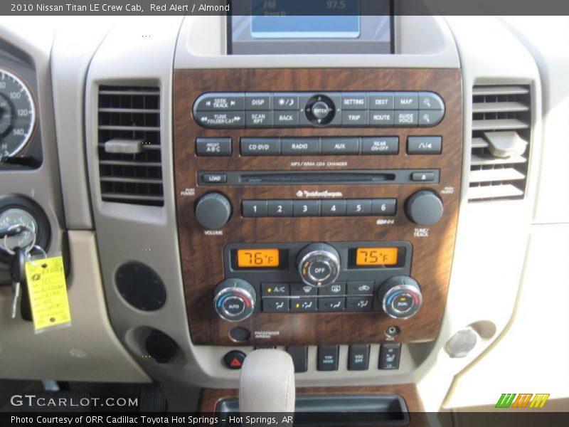 Red Alert / Almond 2010 Nissan Titan LE Crew Cab