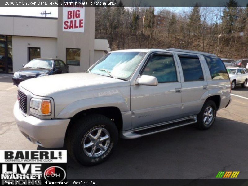 Silvermist Metallic / Stone Gray 2000 GMC Yukon Denali 4x4