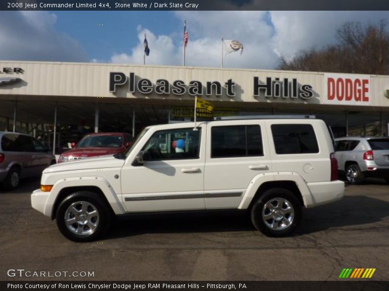 Stone White / Dark Slate Gray 2008 Jeep Commander Limited 4x4