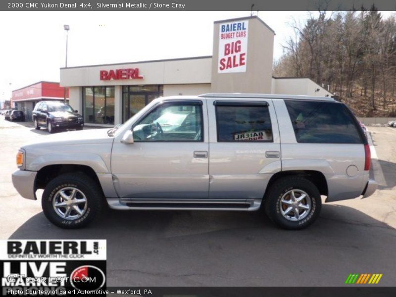 Silvermist Metallic / Stone Gray 2000 GMC Yukon Denali 4x4