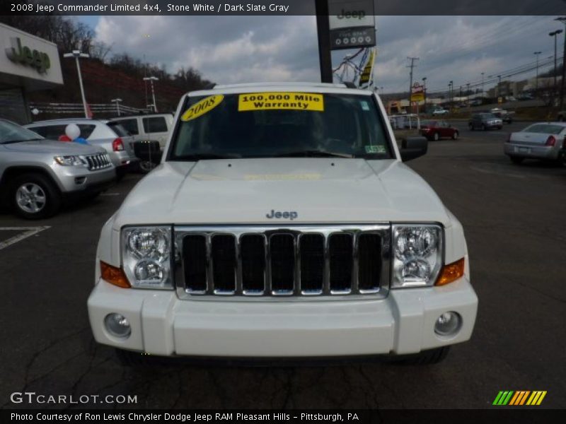 Stone White / Dark Slate Gray 2008 Jeep Commander Limited 4x4
