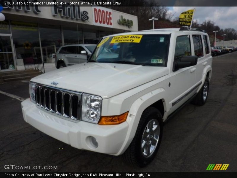 Stone White / Dark Slate Gray 2008 Jeep Commander Limited 4x4