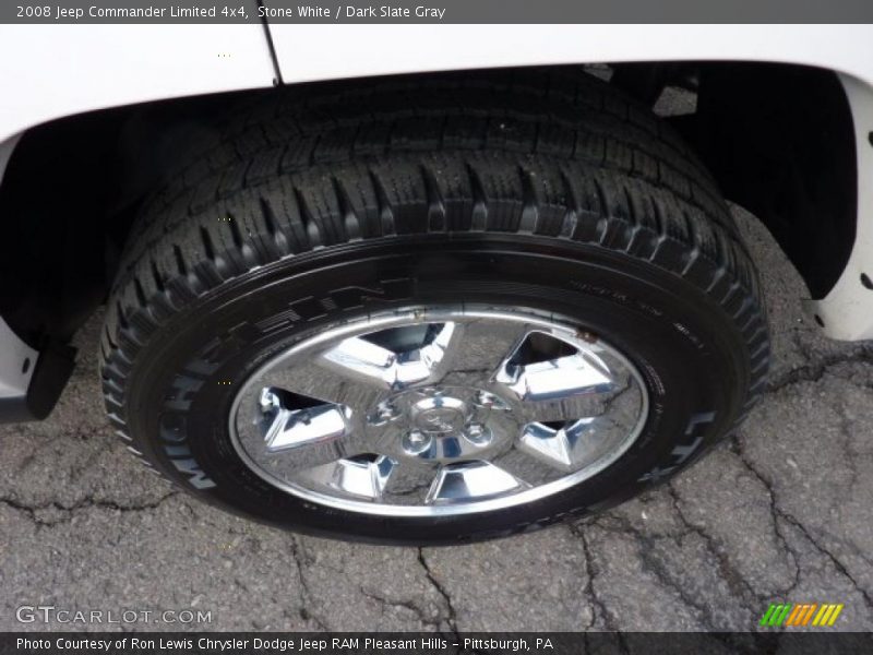 Stone White / Dark Slate Gray 2008 Jeep Commander Limited 4x4