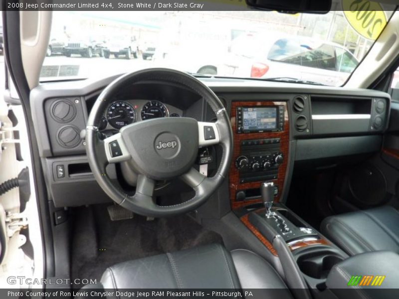 Stone White / Dark Slate Gray 2008 Jeep Commander Limited 4x4