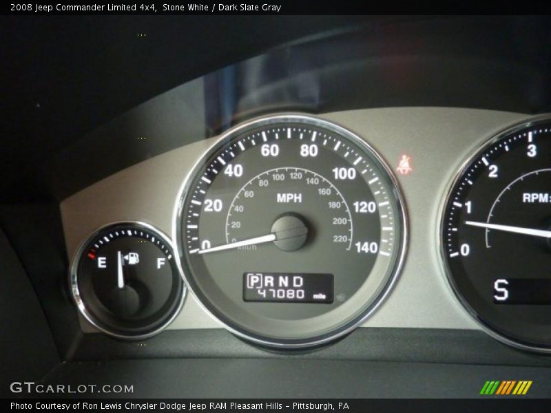Stone White / Dark Slate Gray 2008 Jeep Commander Limited 4x4